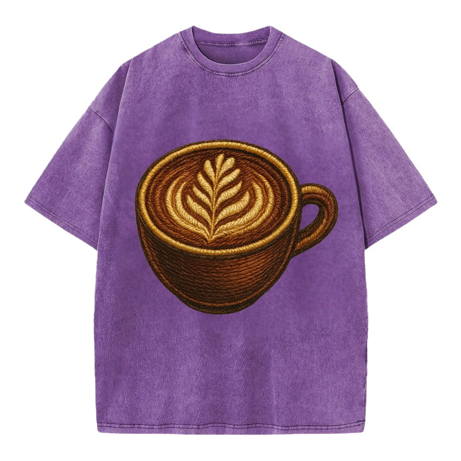 Latte Art  - Vintage T-shirt - Purple