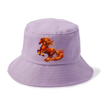 EMBER RISING | Sparks forming into horse shape | Particles of fire | Energy coalescing - Bucket Hat - Purple