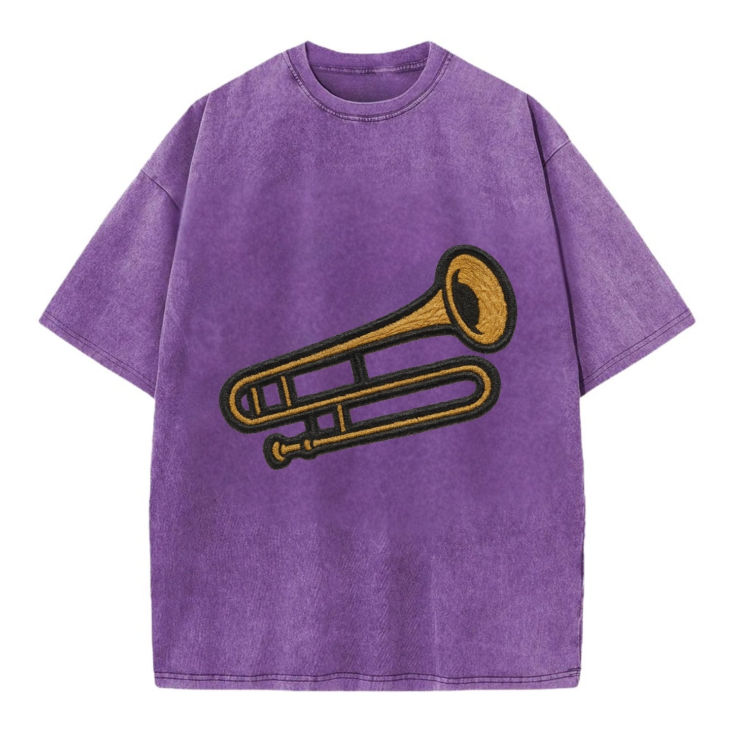 Trombone  - Vintage T-shirt - Purple