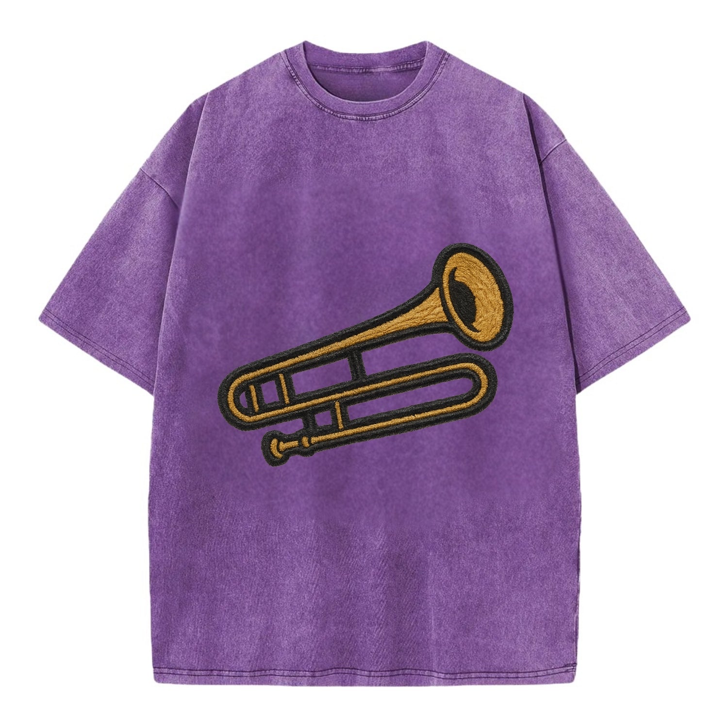 Trombone  - Vintage T-shirt - Purple