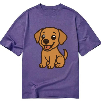 Labrador - Happy panting expression - Classic T-shirt - Purple