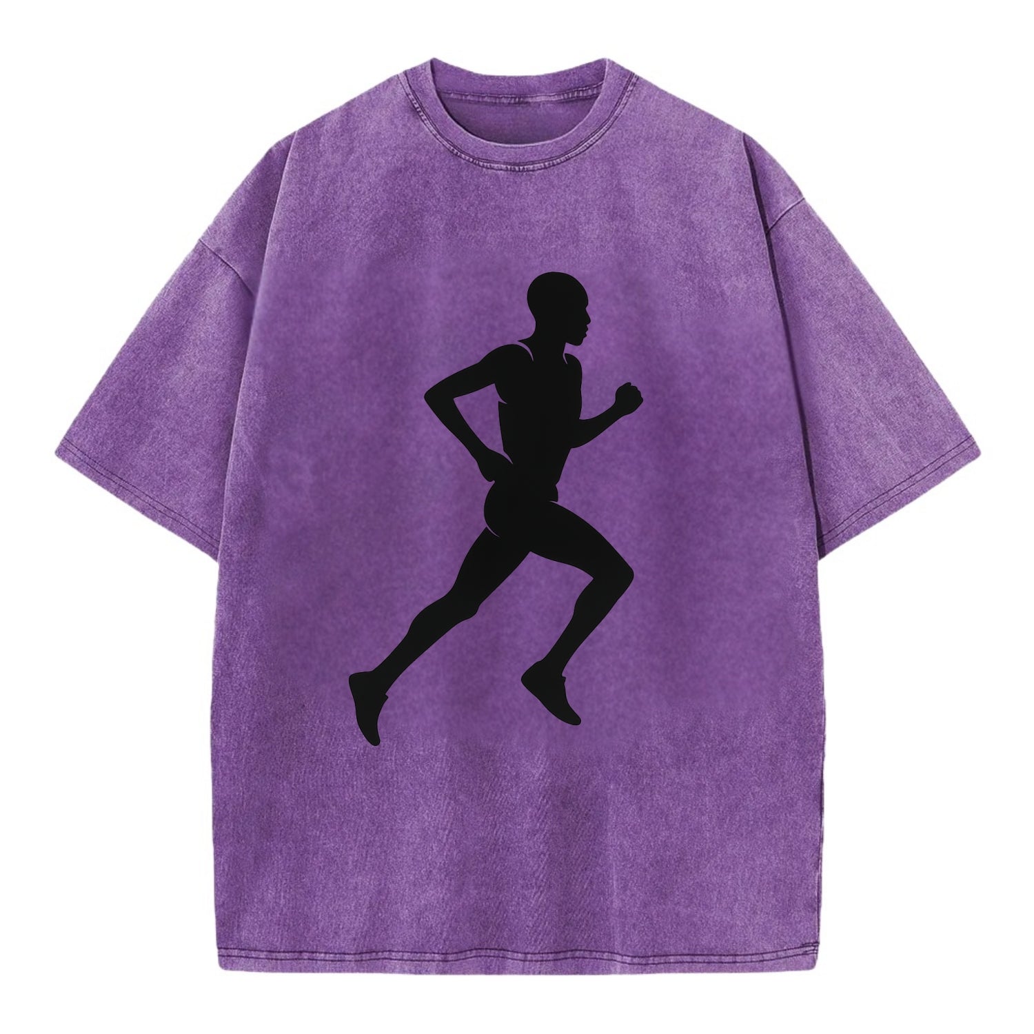 Kenyan distance runner stride - Vintage T-shirt - Purple