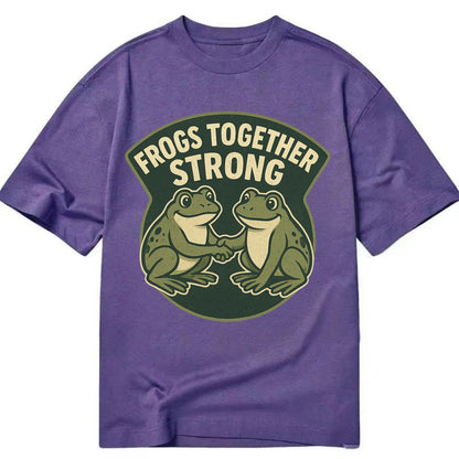 Frogs Together Strong 3 - Classic T-shirt - Purple