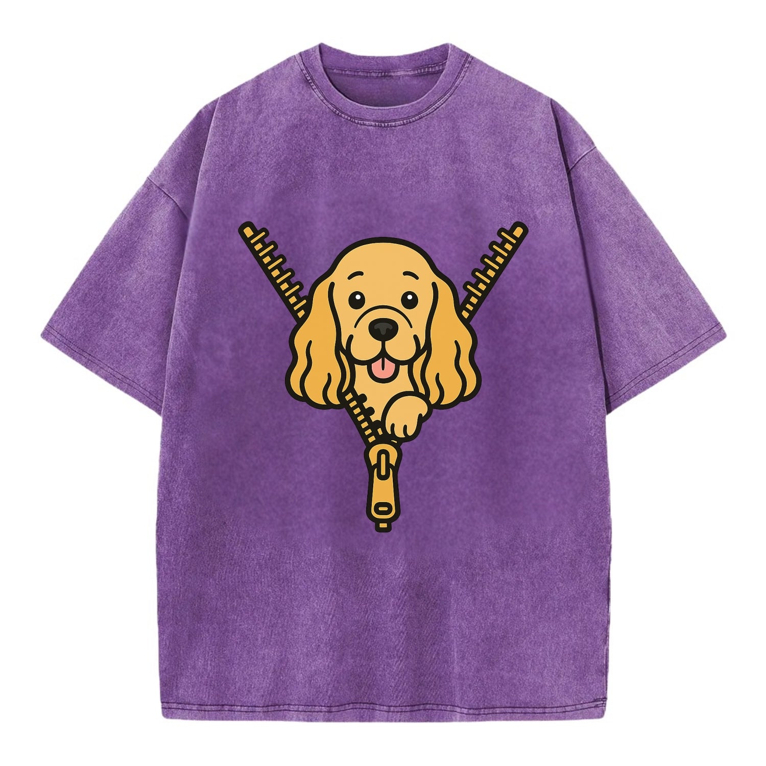 Cocker Spaniel - Vintage T-shirt - Purple