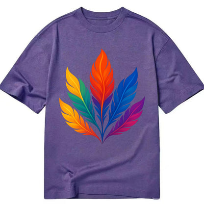 Phoenix Feathers - Each feather a differ - Classic T-shirt - Purple