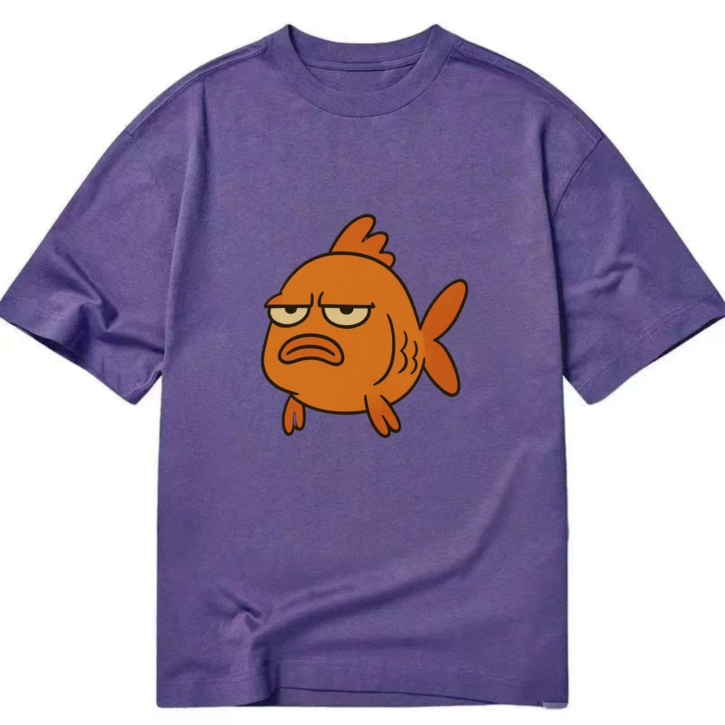 The Goldfish Judging Silently - Classic T-shirt - Purple