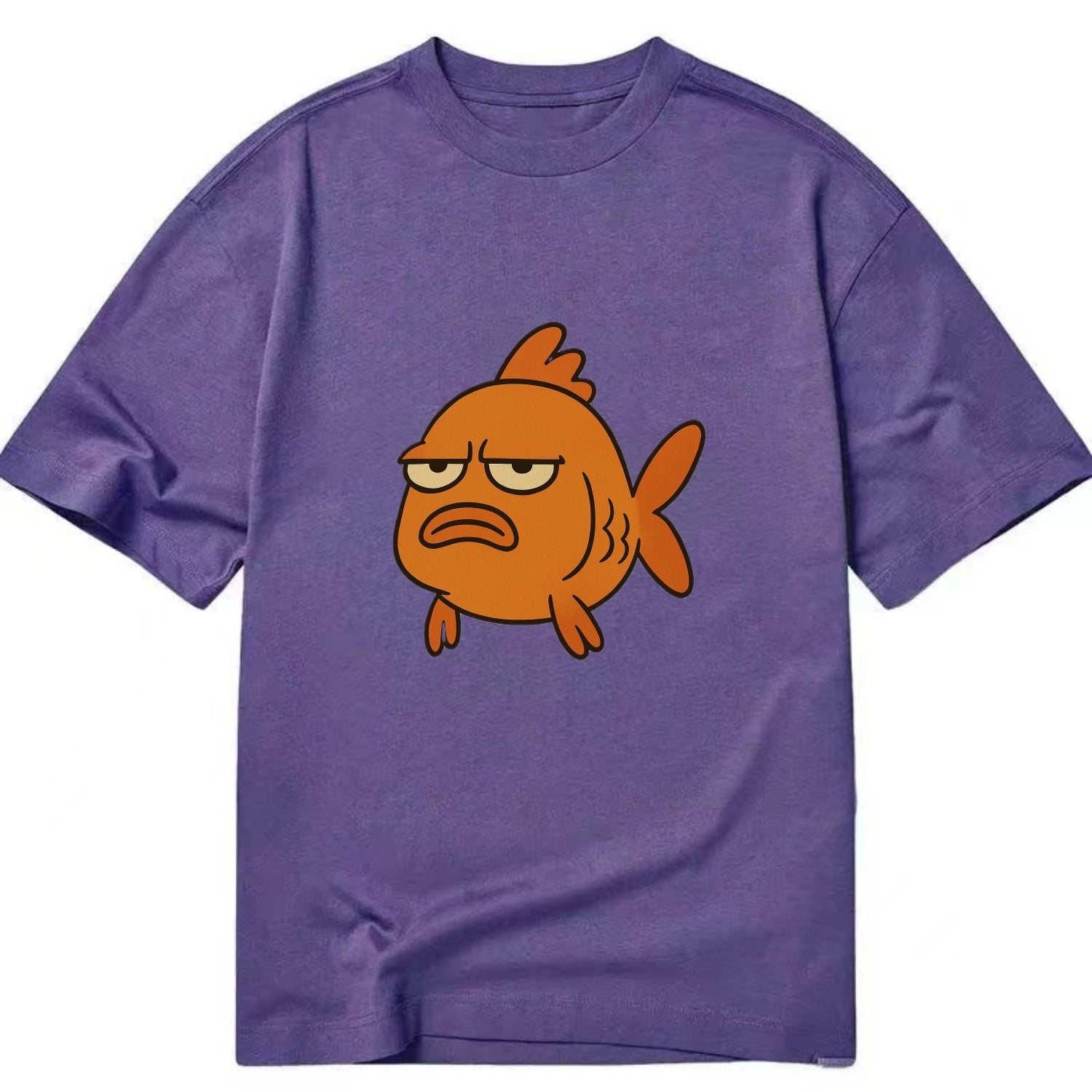 The Goldfish Judging Silently - Classic T-shirt - Purple