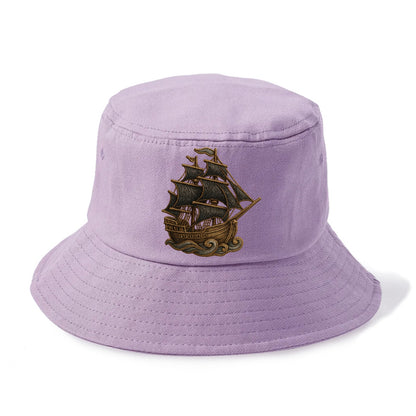 Pirate Ship  - Bucket Hat - Purple