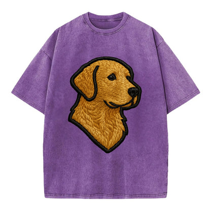 Chesapeake Bay Retriever - Modern retrie - Vintage T-shirt - Purple