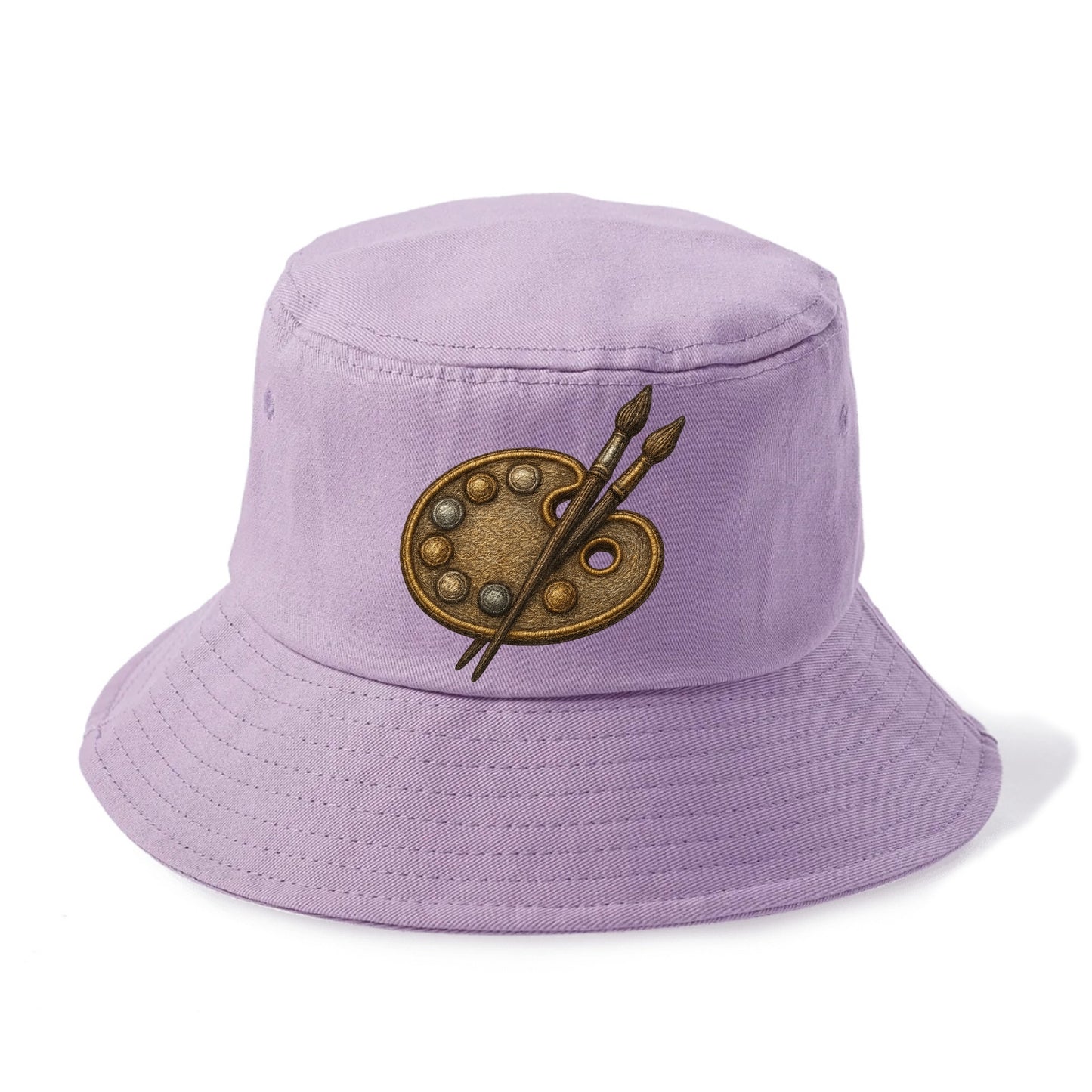 Artist palette with brushes - painter emblem - Bucket Hat - Purple