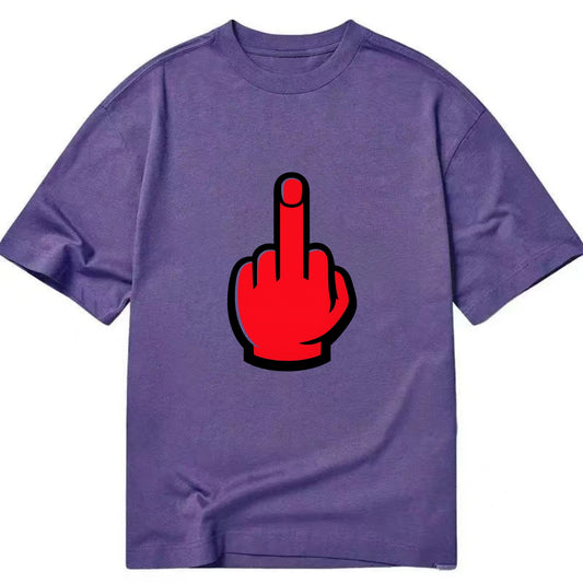 Bold Defiance Icon - Classic T-shirt - Purple