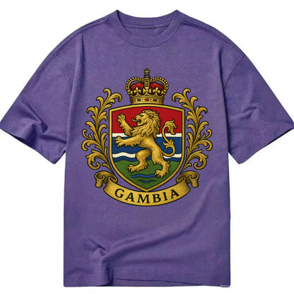 Gambia Heritage Badge  - Classic T-shirt - Purple