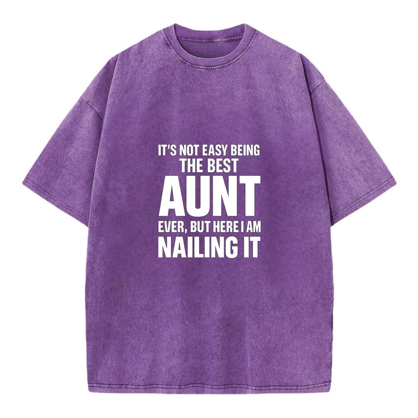It's not easy being the best BROTHER ever, but here I am nailing it - Vintage T-shirt - Purple