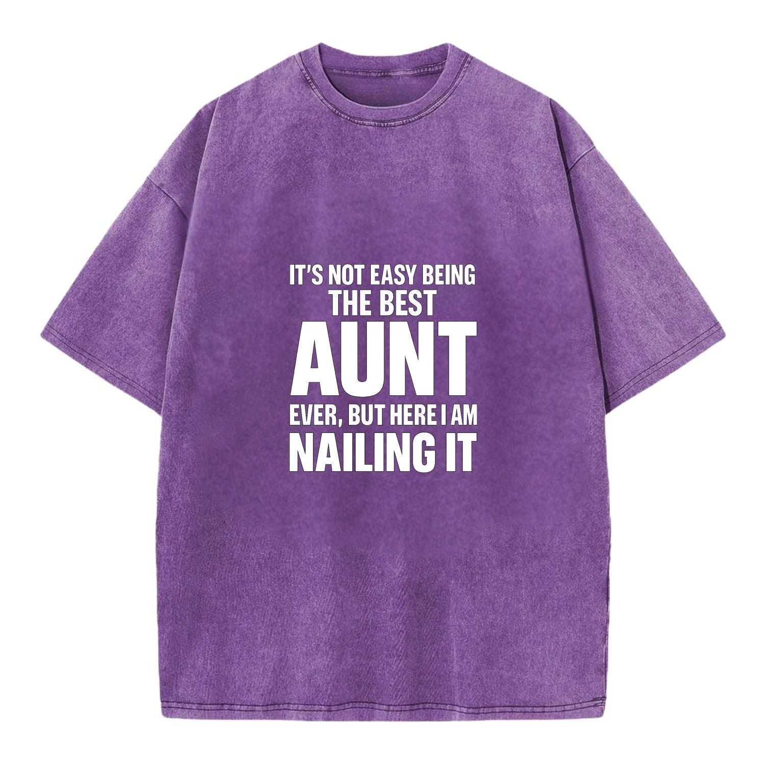 It's not easy being the best BROTHER ever, but here I am nailing it - Vintage T-shirt - Purple