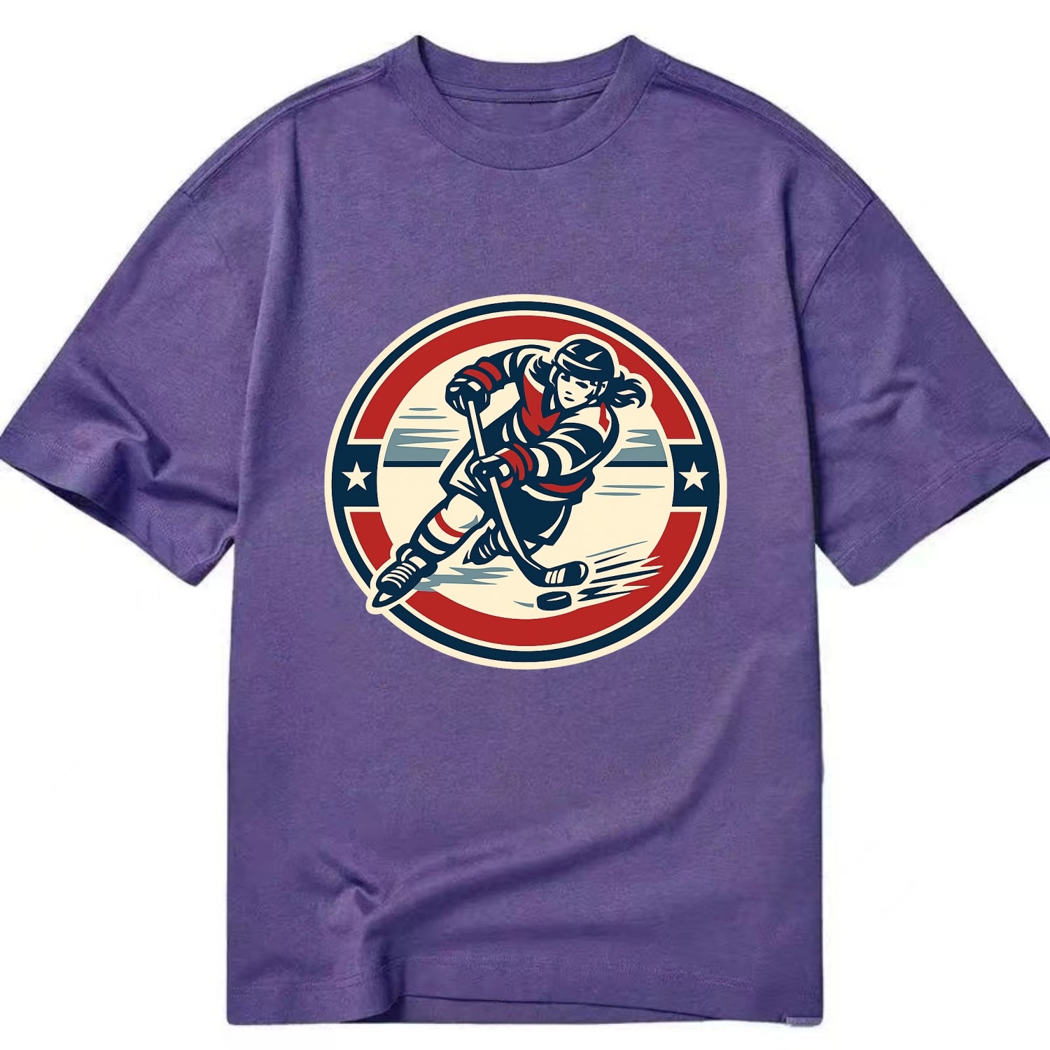 Fierce Ice Queen Emblem - Classic T-shirt - Purple