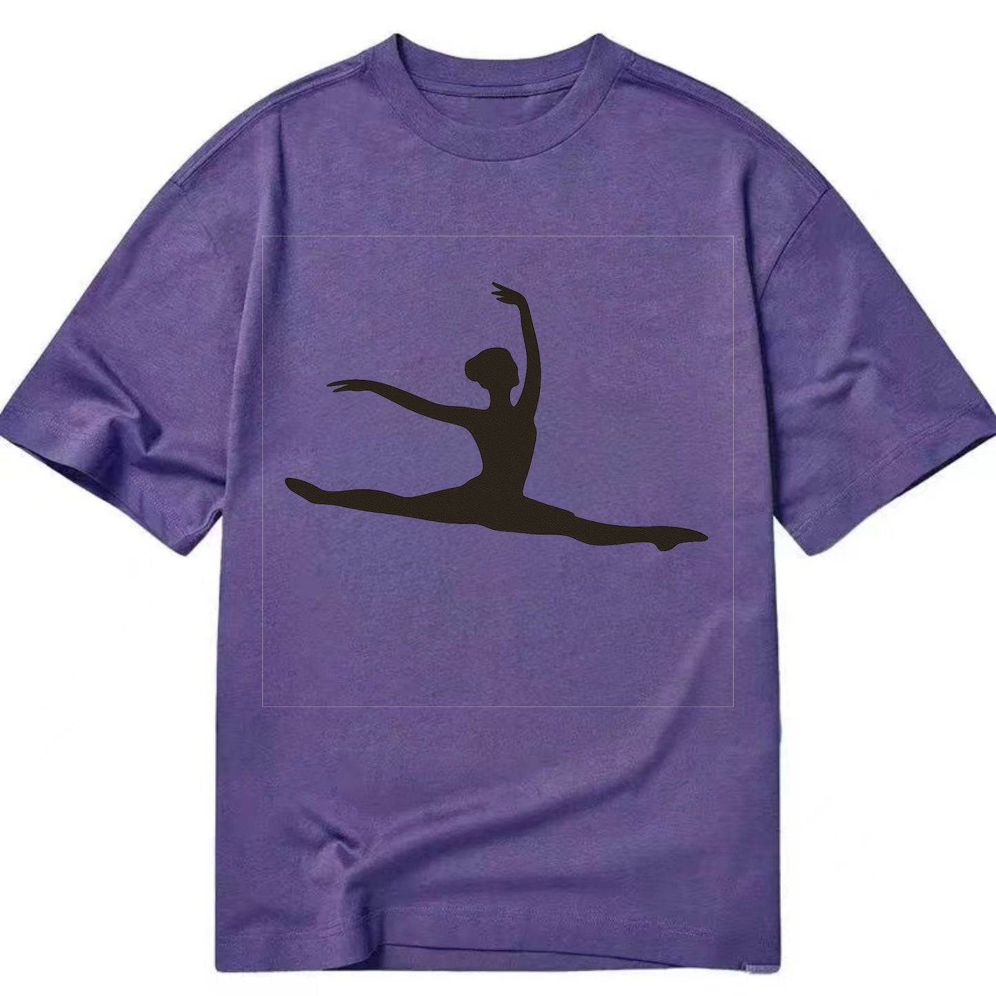 Ballet dancer in grand jete leap - Classic T-shirt - Purple