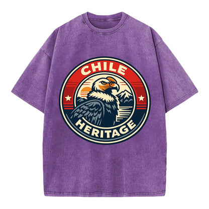 Andean Spirit Emblem - Vintage T-shirt - Purple