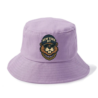 {"animal":"beaver","locationText":"NEW YORK","initials":"NY","beanieColor":"navy","cate - Bucket Hat - Purple