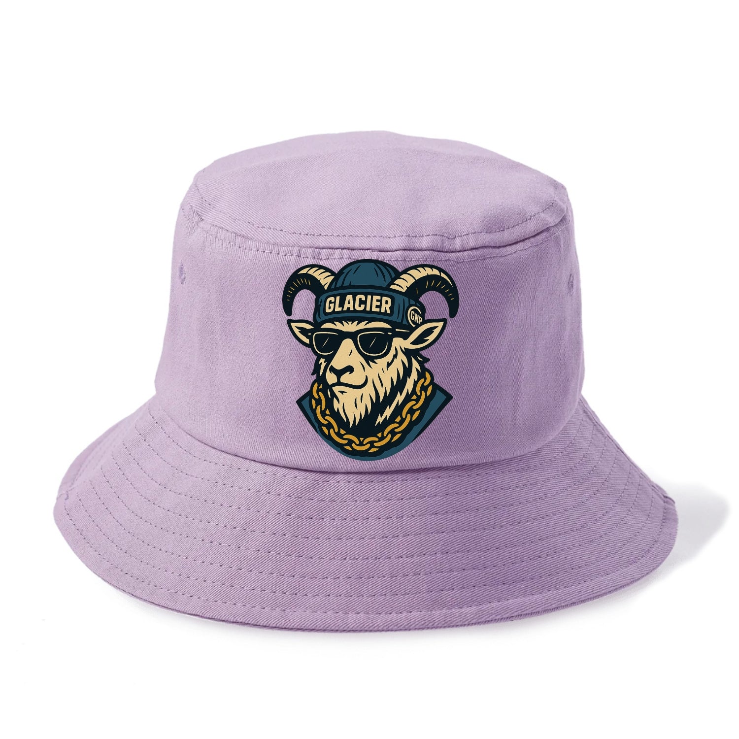 Glacier Mountain Goat - Bucket Hat - Purple