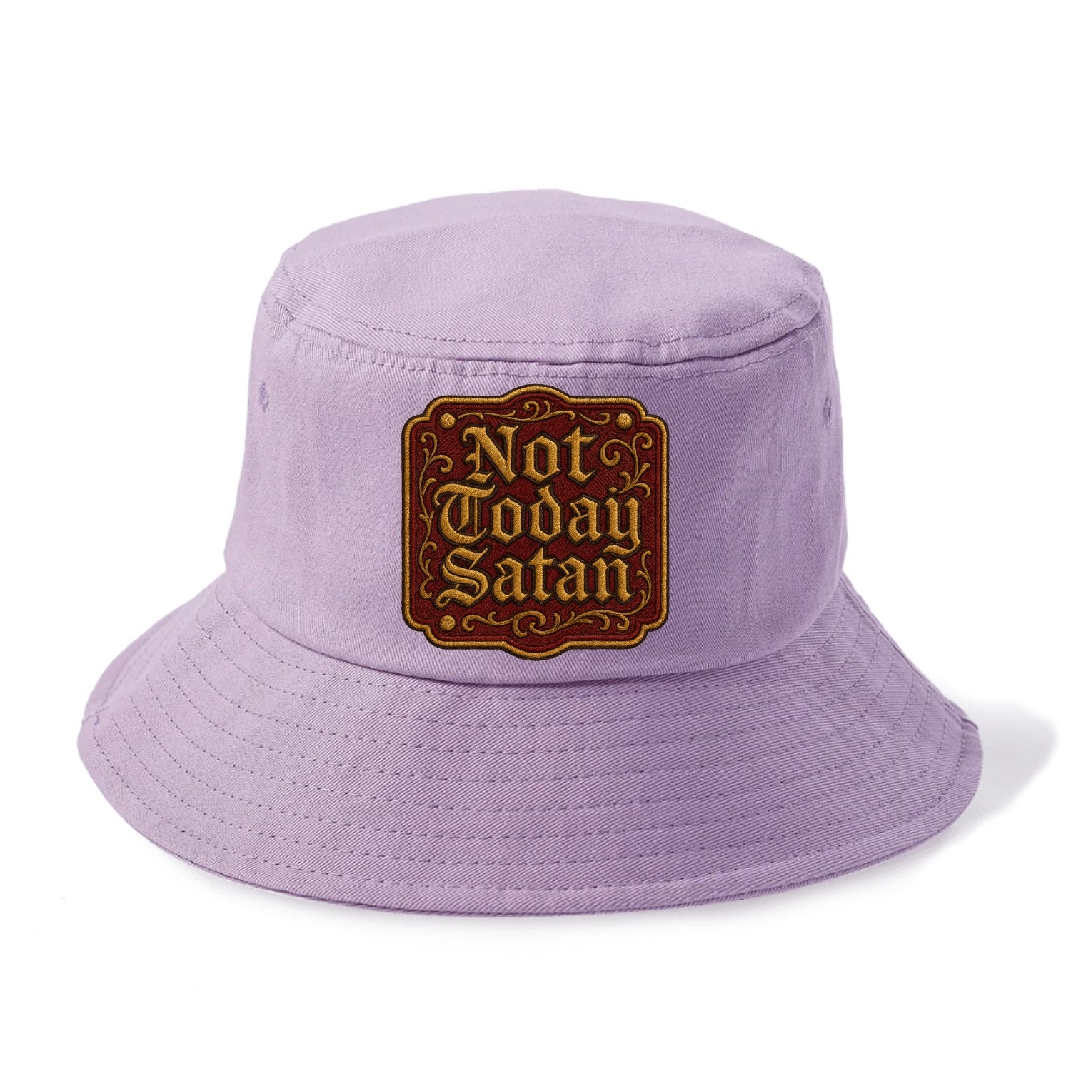 Not Today Satan  - Bucket Hat - Purple