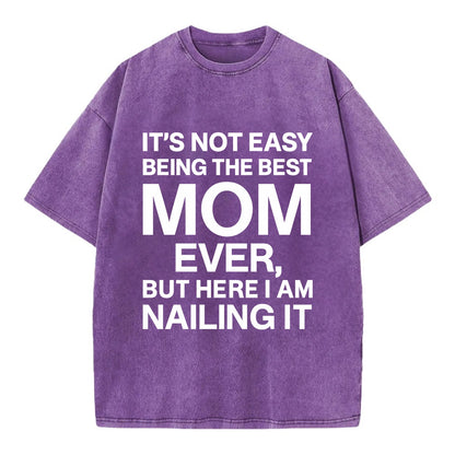 It's not easy being the best HUSBAND ever, but here I am nailing it - Vintage T-shirt - Purple