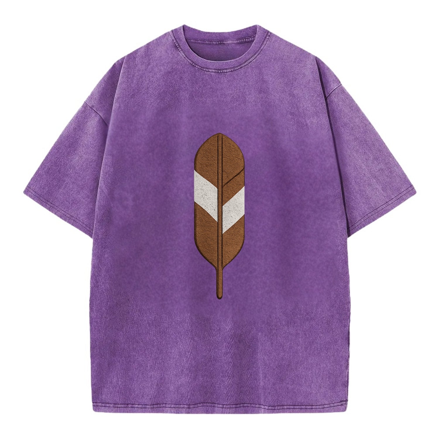 Eagle Feather  - Vintage T-shirt - Purple