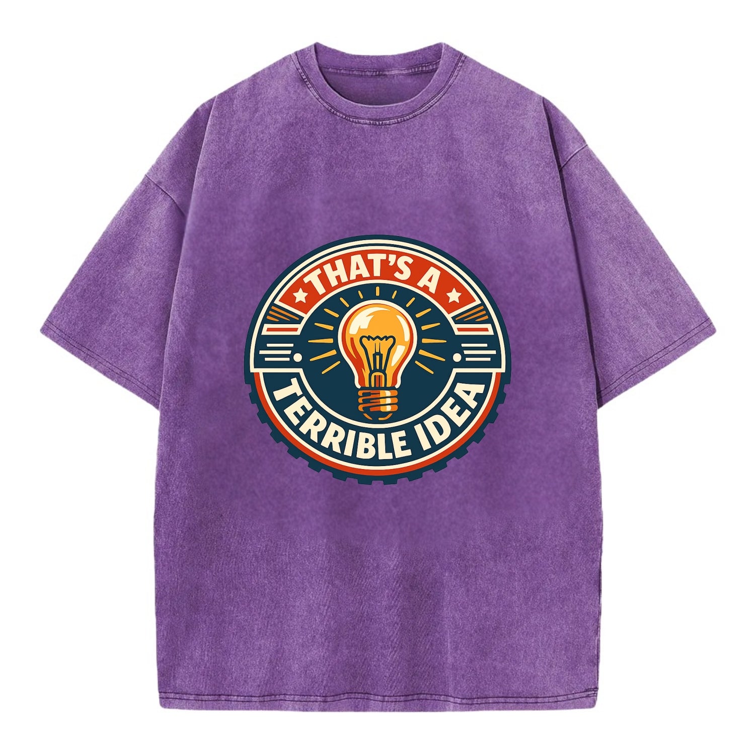 Bold Idea Rebellion - Vintage T-shirt - Purple
