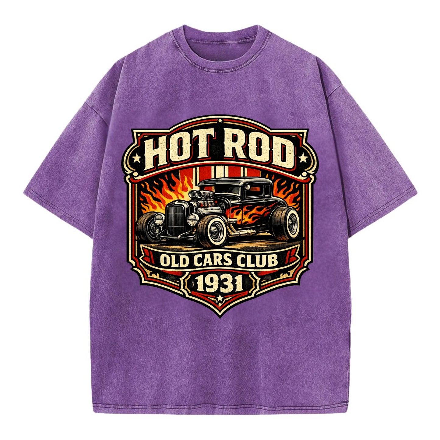 Hot Rod Club 1931 - Vintage T-shirt - Purple