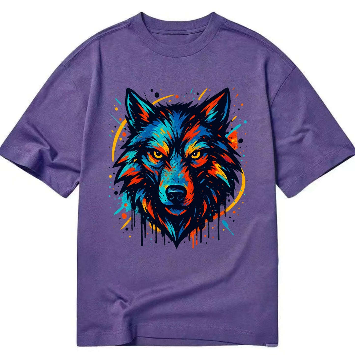 Alpha Wolf Leader  - Classic T-shirt - Purple