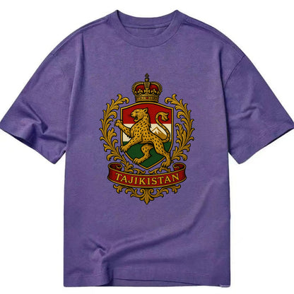 Tajikistan Heritage Badge  - Classic T-shirt - Purple