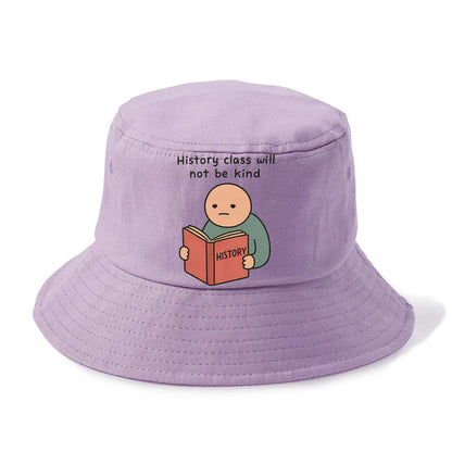 Future history book with cringe - "History class will not be kind" - Bucket Hat - Purple