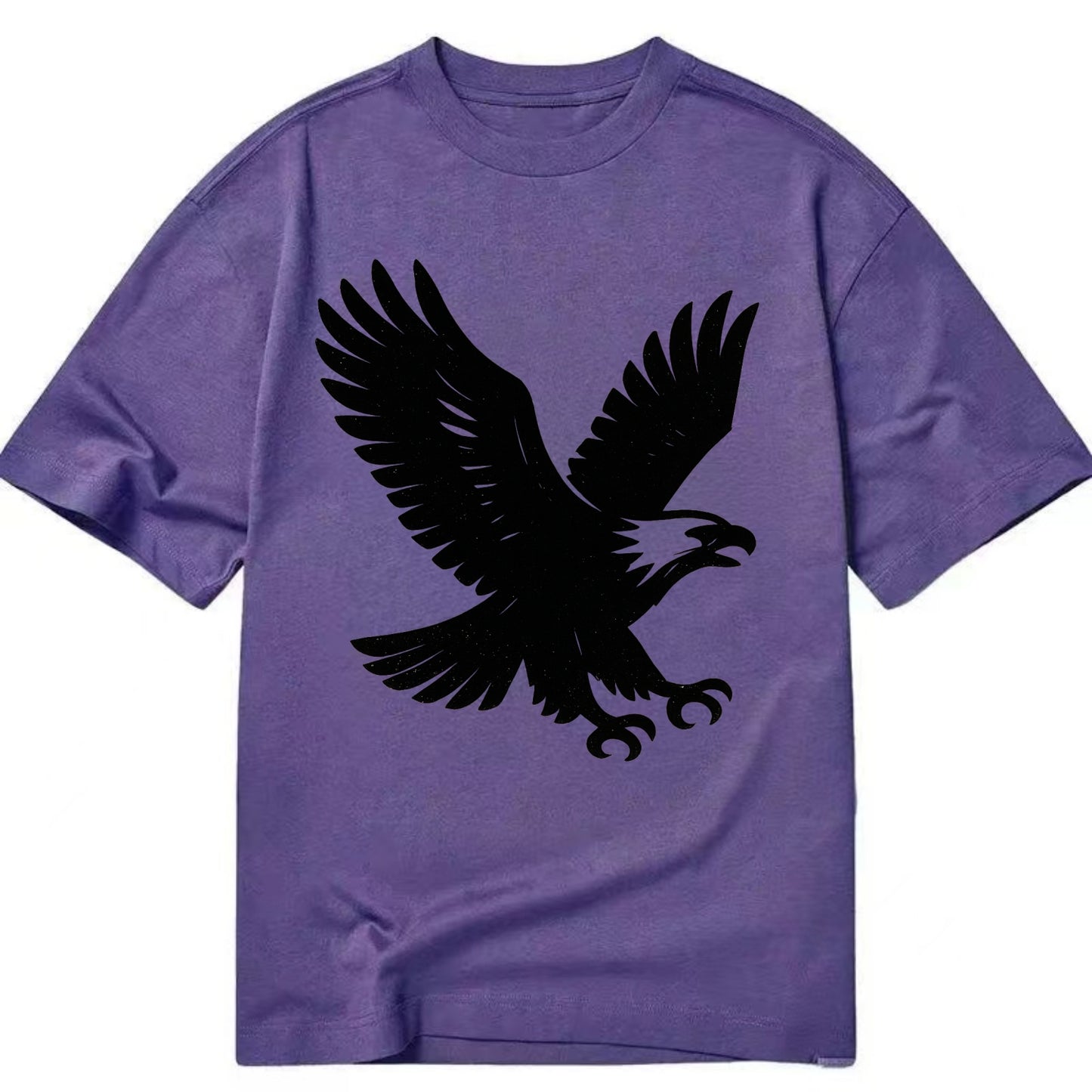 Eagle in flight - liberty and independence ink brushstrokes - Classic T-shirt - Purple