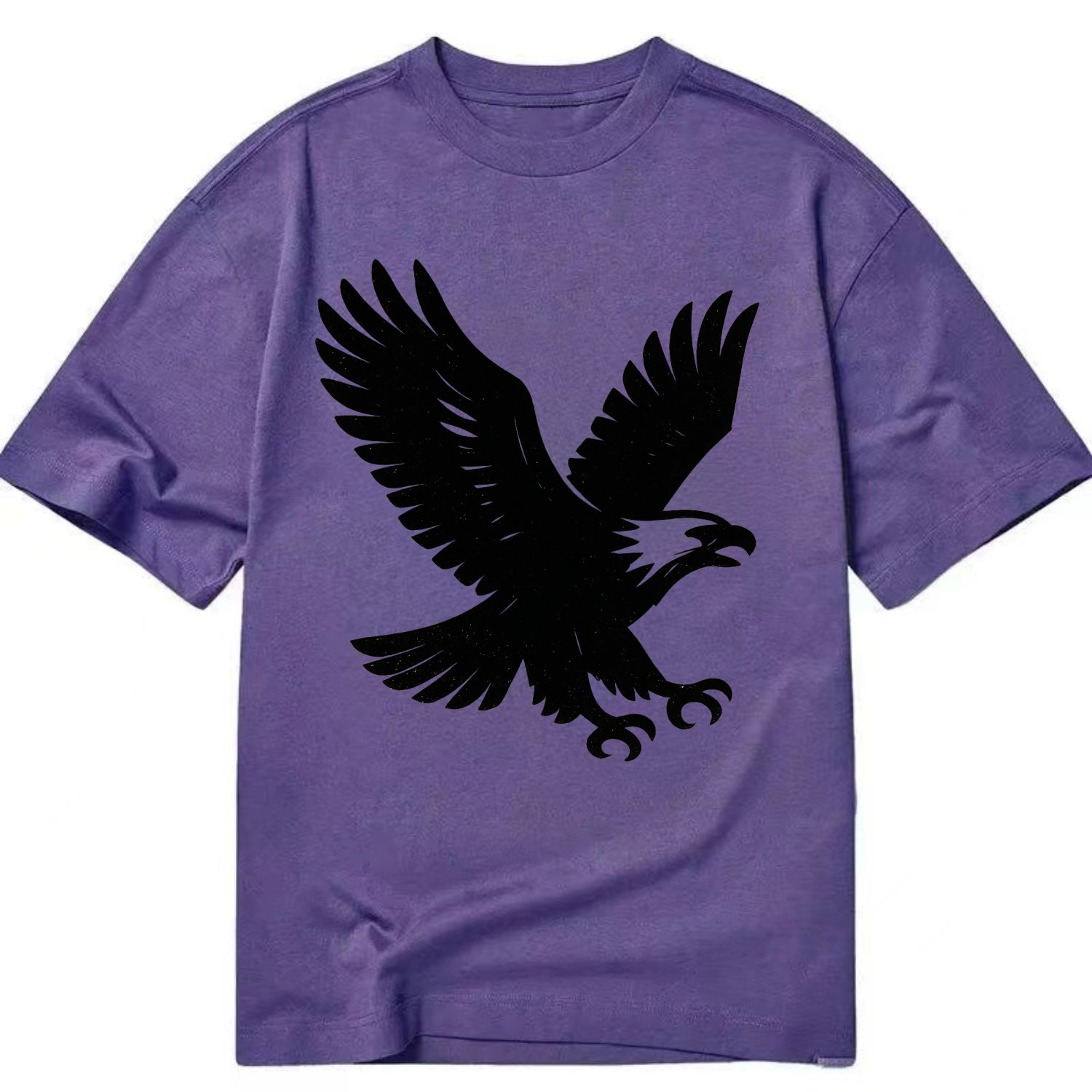 Eagle in flight - liberty and independence ink brushstrokes - Classic T-shirt - Purple
