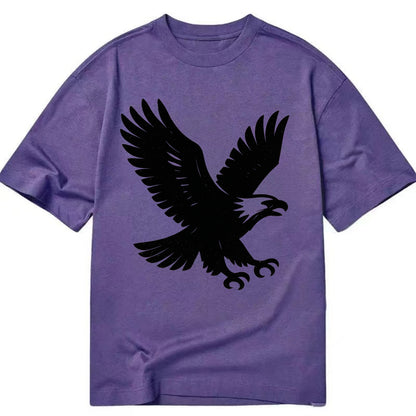 Eagle in flight - liberty and independence ink brushstrokes - Classic T-shirt - Purple