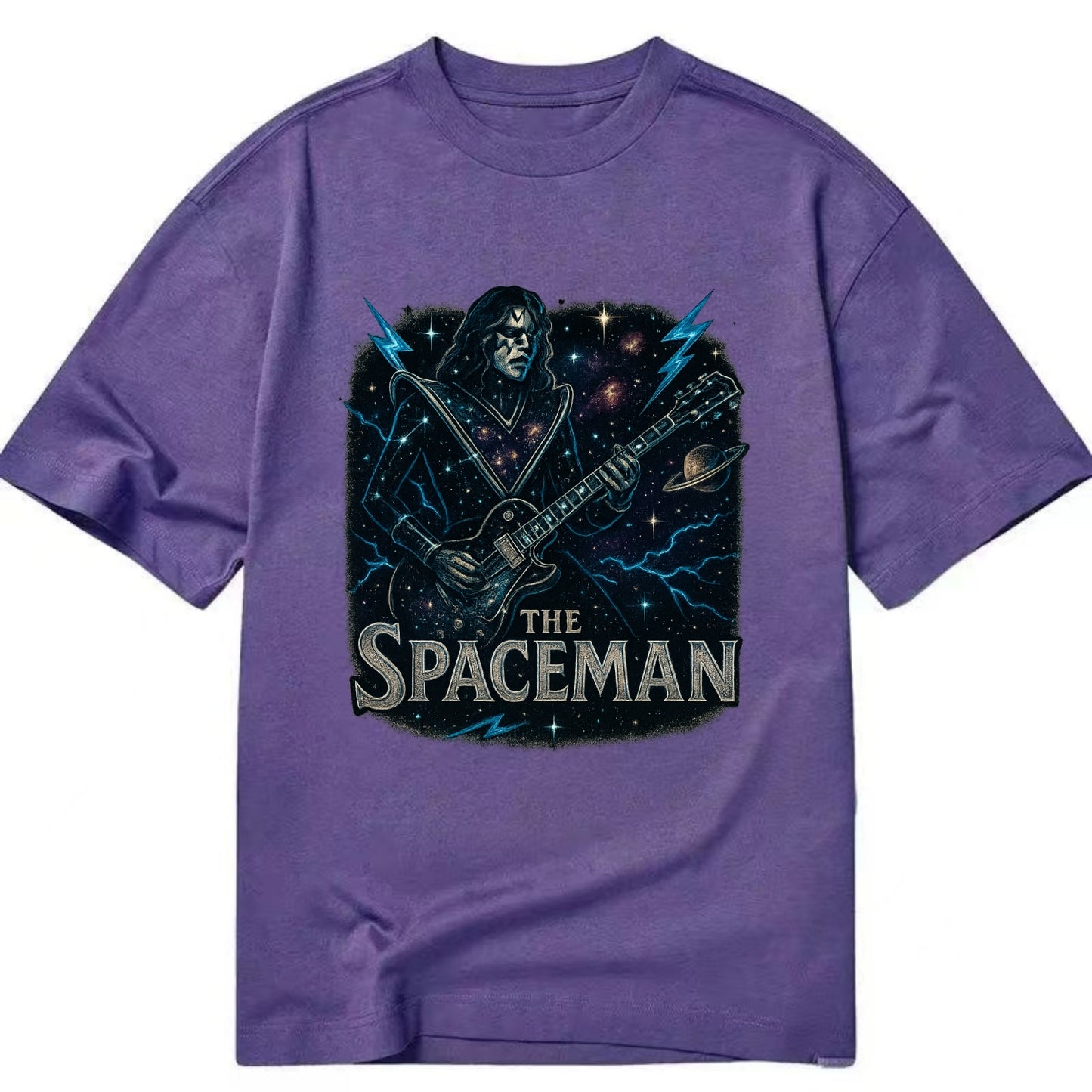 Spaceman Constellation - Classic T-shirt - Purple
