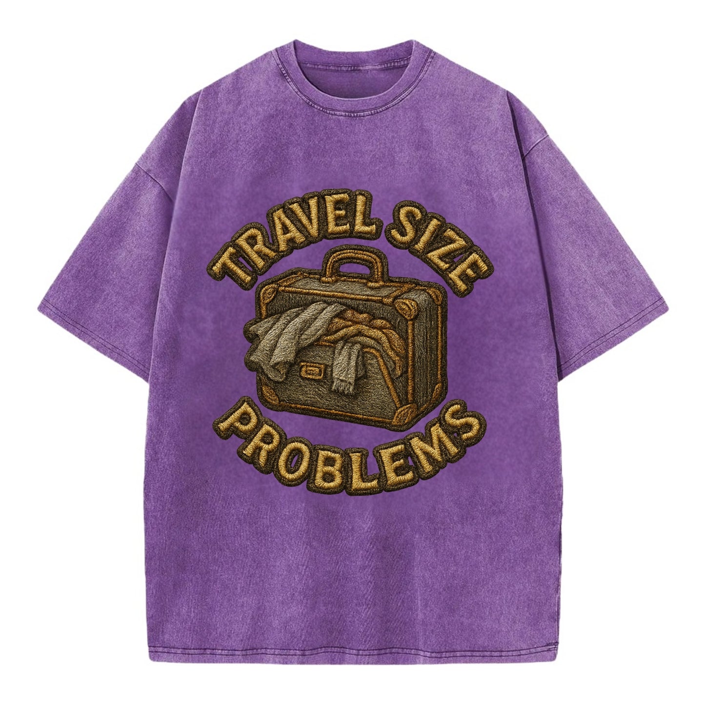 Travel Size Problems  - Vintage T-shirt - Purple