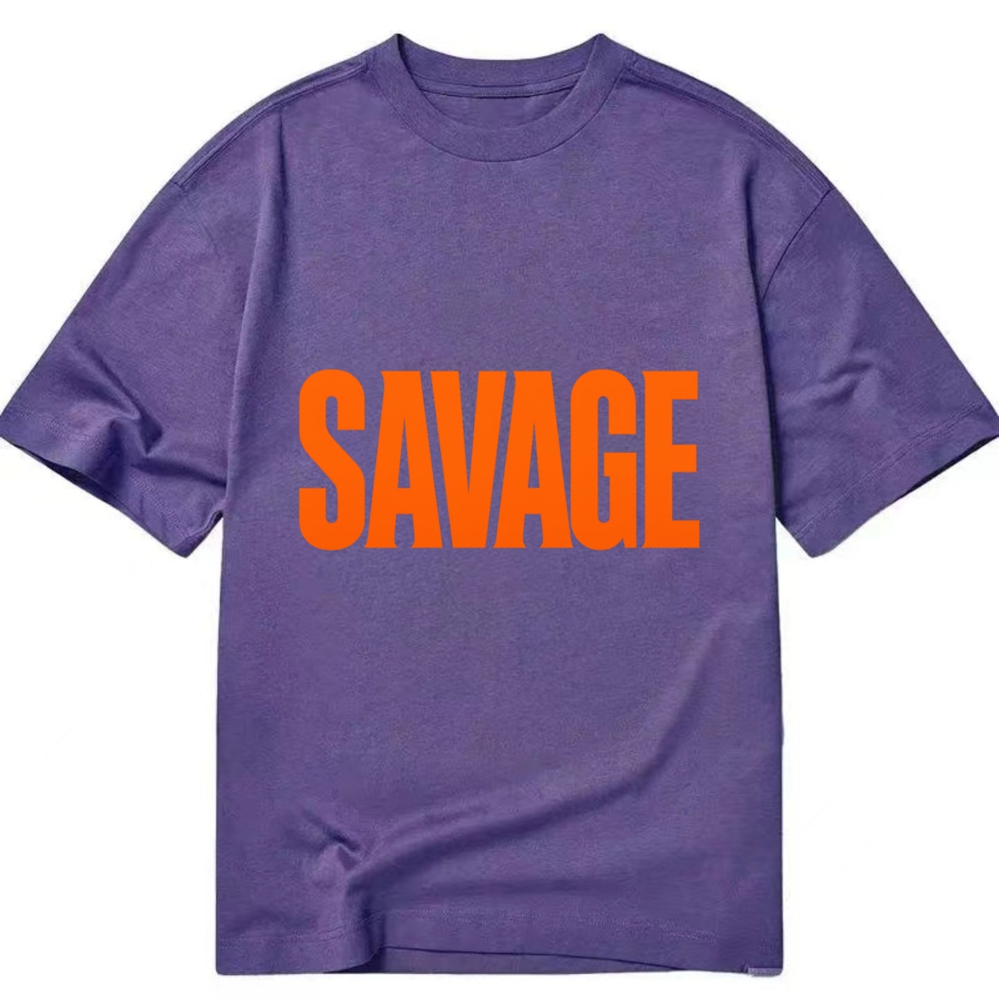 Bold typography design - "SAVAGE" - fierce attitude, taking no prisoners - Classic T-shirt - Purple