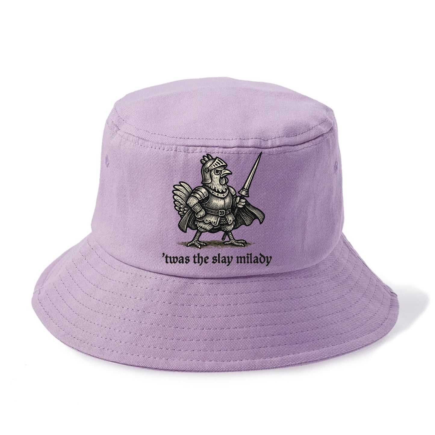 Chicken Knight  - Bucket Hat - Purple