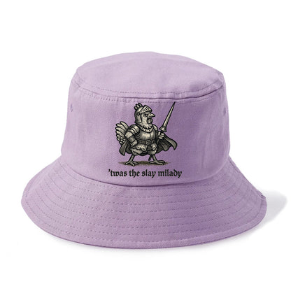 Chicken Knight  - Bucket Hat - Purple