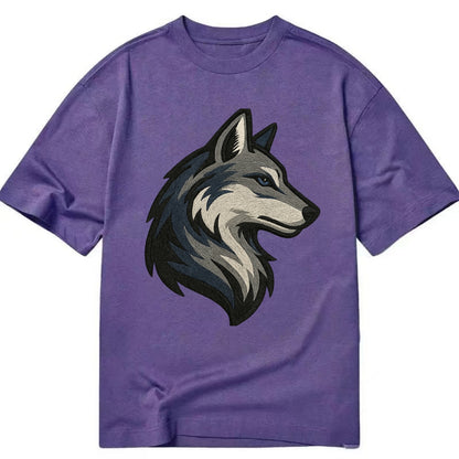 Lone Wolf Wanderer  - Classic T-shirt - Purple