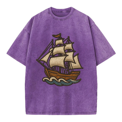 Sailing Ship  - Vintage T-shirt