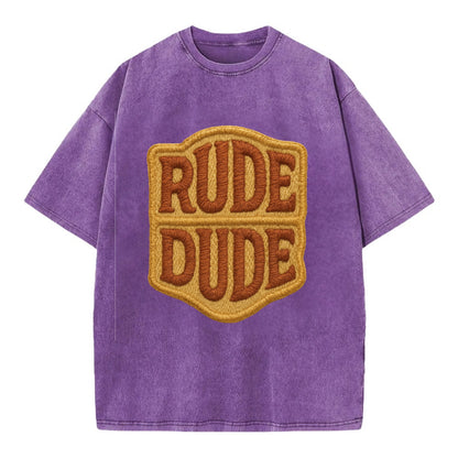 RUDE;DUDE ENERGY Surf Green Trucker - Vintage T-shirt - Purple
