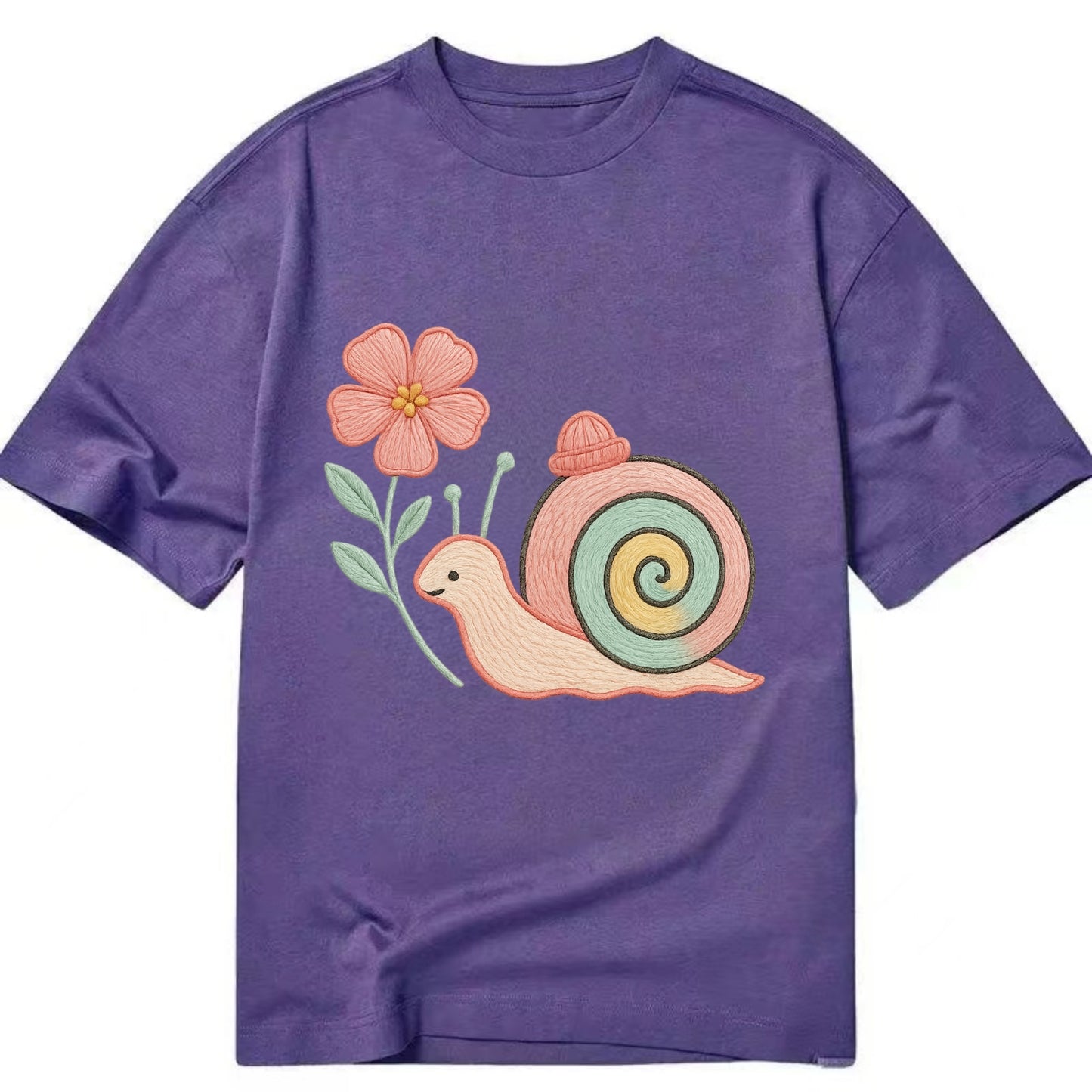 Coral Snail - Classic T-shirt - Purple