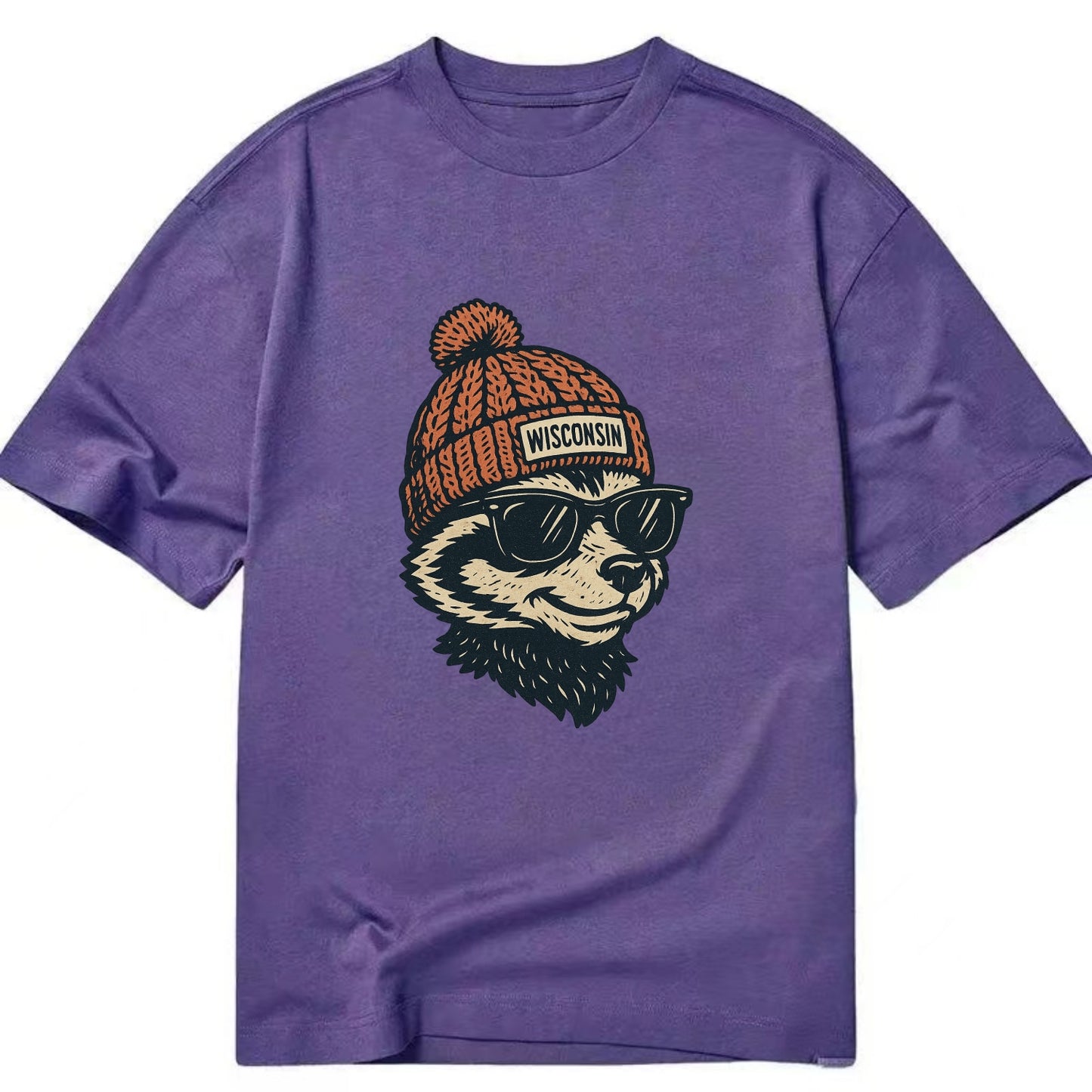 Madison Badge - Classic T-shirt - Purple