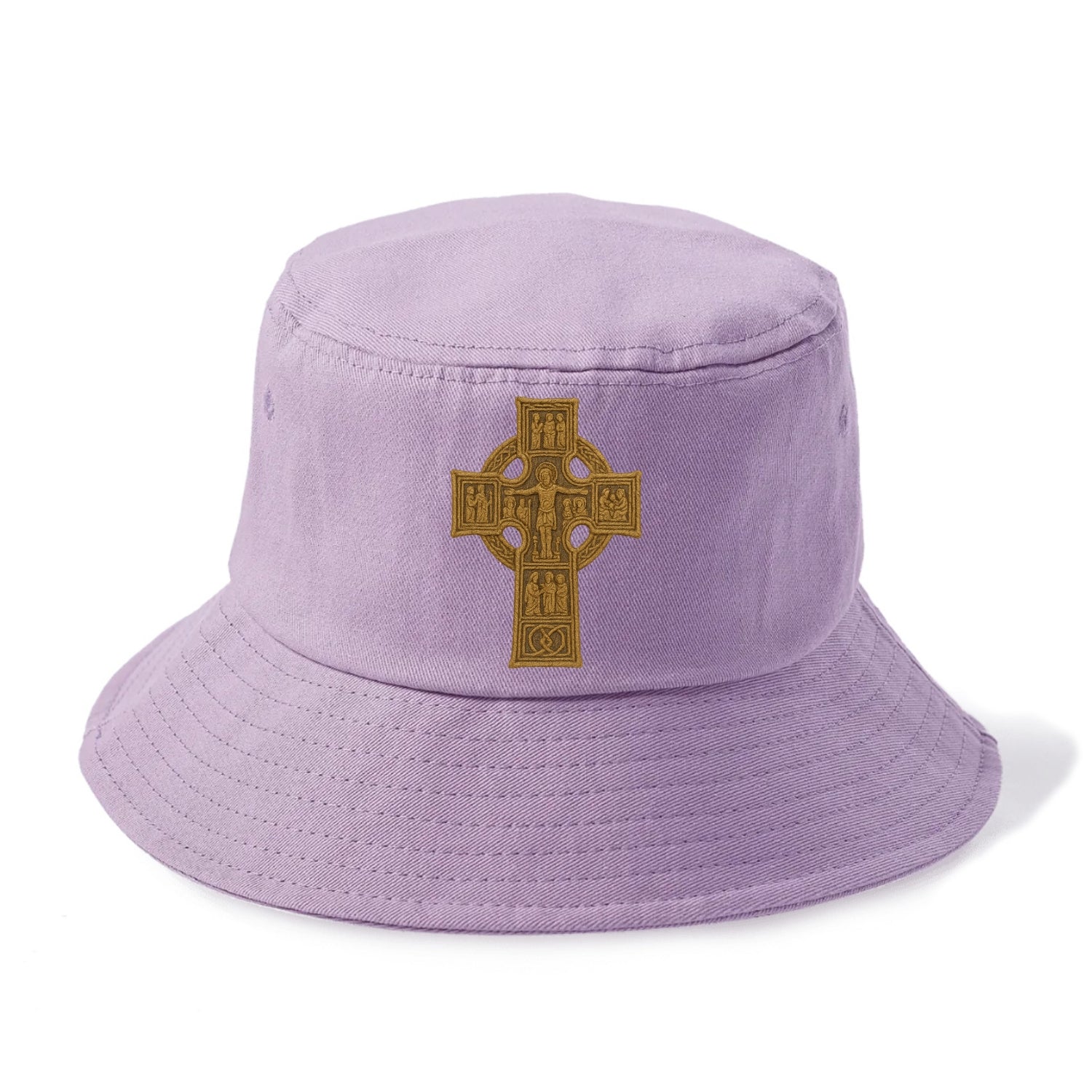 Monasterboice Cross - Bucket Hat - Purple