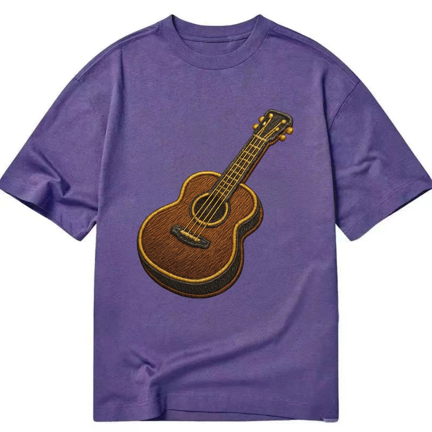 Vintage Guitar  - Classic T-shirt - Purple