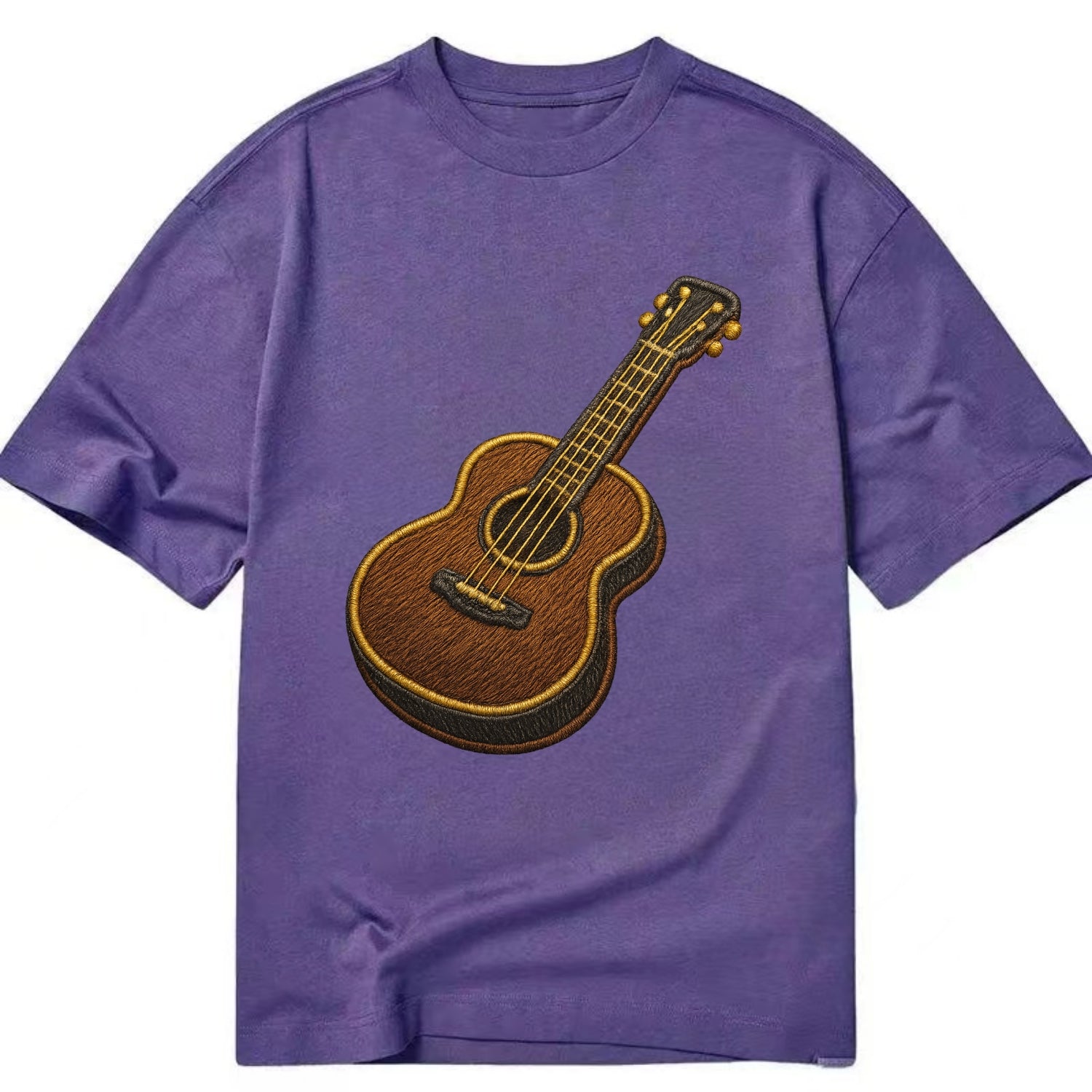 Vintage Guitar  - Classic T-shirt - Purple