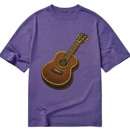 Vintage Guitar  - Classic T-shirt - Purple