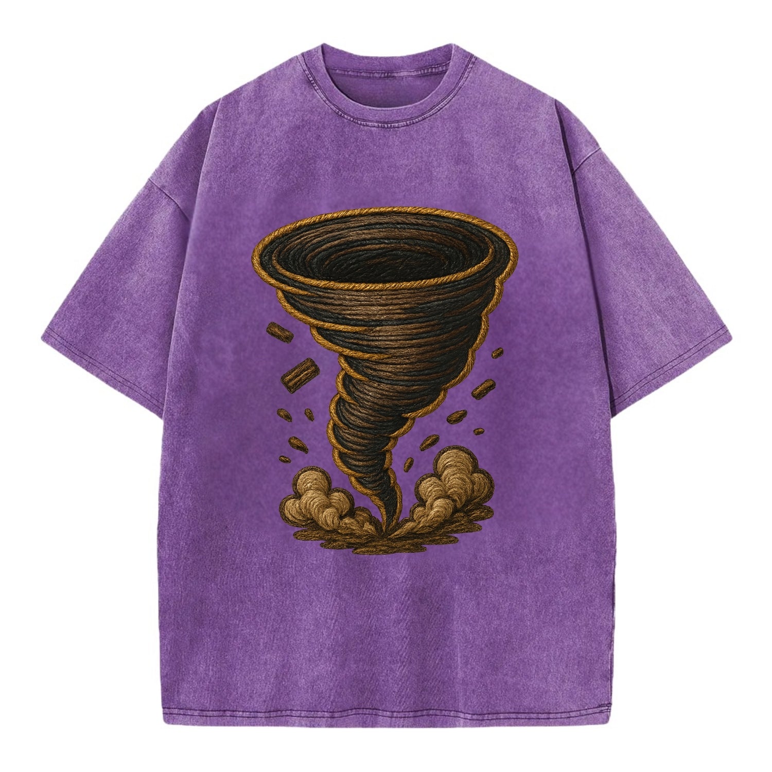 Tornado  - Vintage T-shirt - Purple