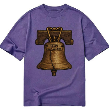 Liberty Bell  - Classic T-shirt - Purple